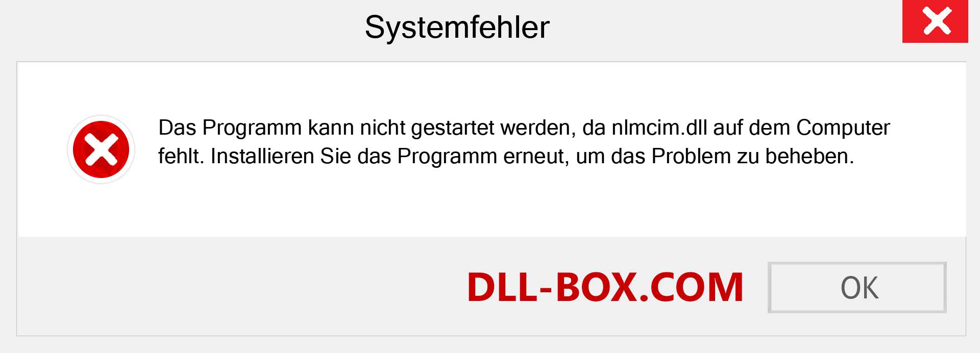 nlmcim.dll-Datei fehlt?. Download für Windows 7, 8, 10 - Fix nlmcim dll Missing Error unter Windows, Fotos, Bildern